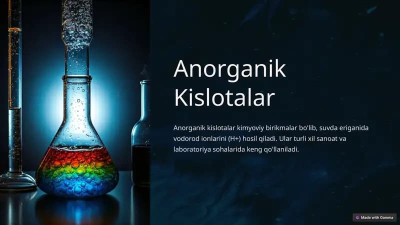 Anorganik Kislotalar