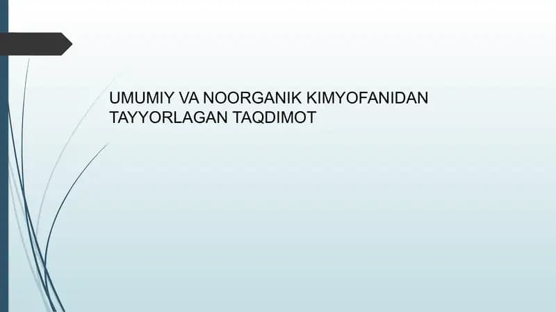 Neytrallash usulining umumiy tavsifnomasi
