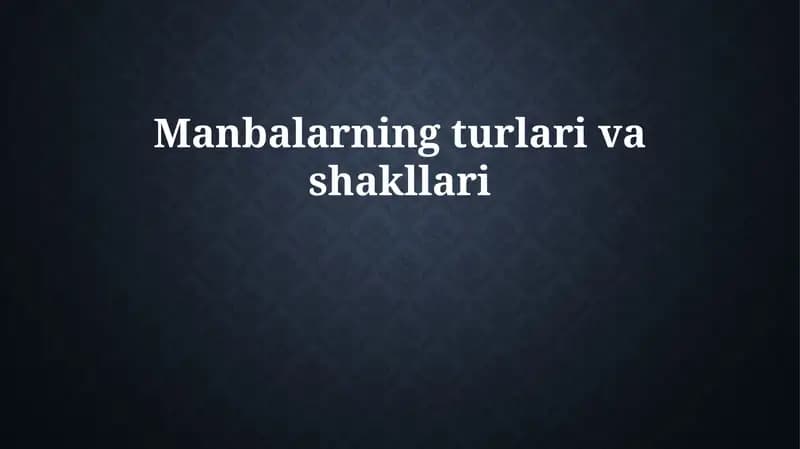 Ta'lim turlari va shakllari