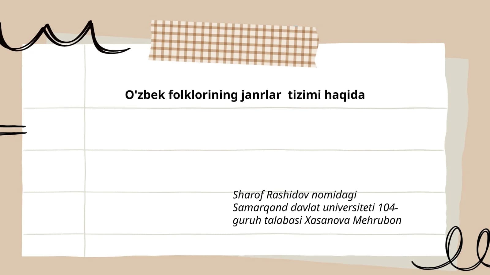 O'zbek xalq ertaklari