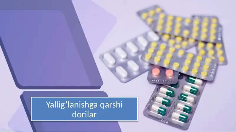 Yallig’lanishga qarshi dori vositalar