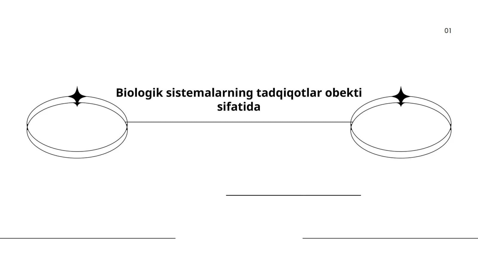 Biologik sistemalarning tadqiqotlar obekti sifatida