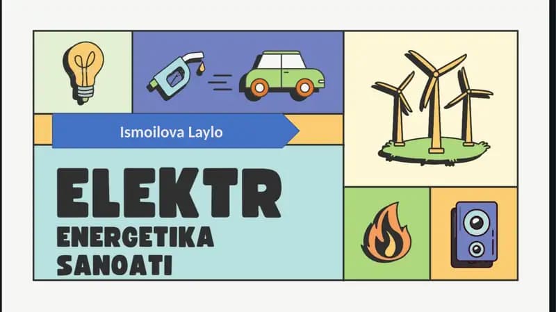 Elektr –energetika sanoati