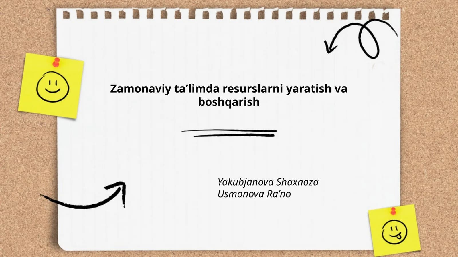 Raqamli ta'lim resurslarini yaratish
