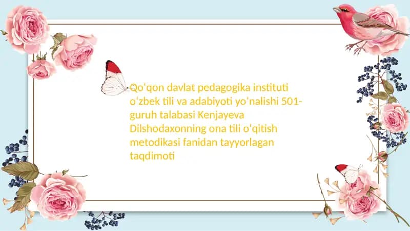 Xatolarni tahlil qilish metodikasi
