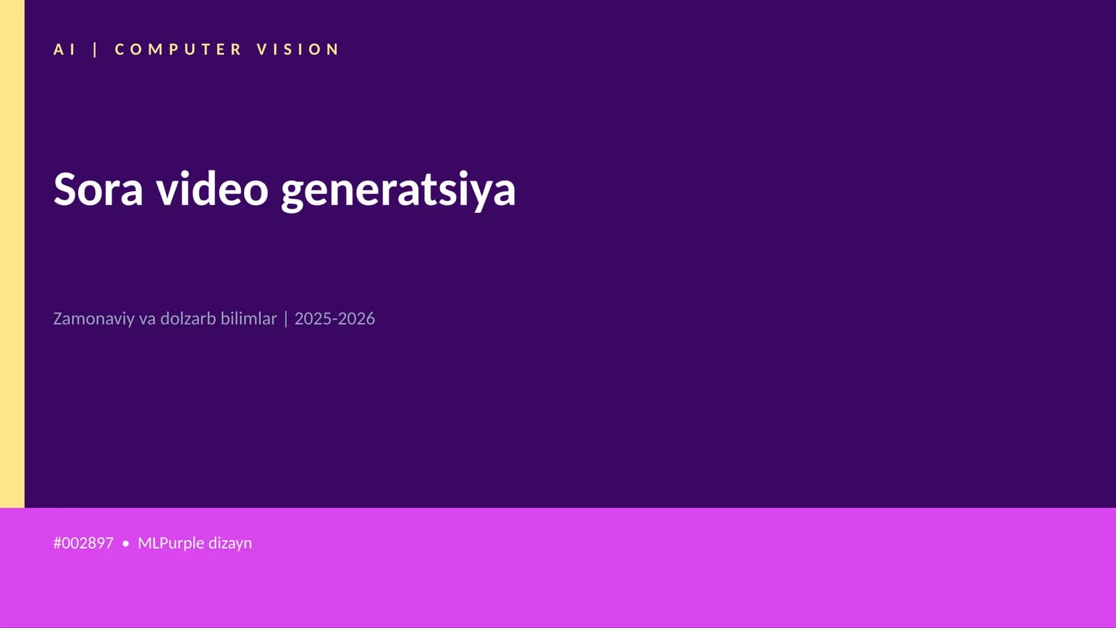 Sora video generatsiya