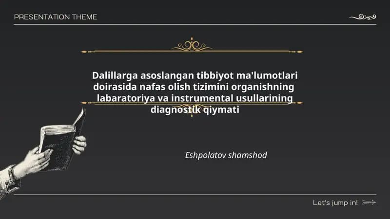 Dalillarga asoslangan tibbiyot ma'lumotlari doirasida nafas olish tizimini organishning labaratoriya va instrumental usullarining diagnostik qiymati