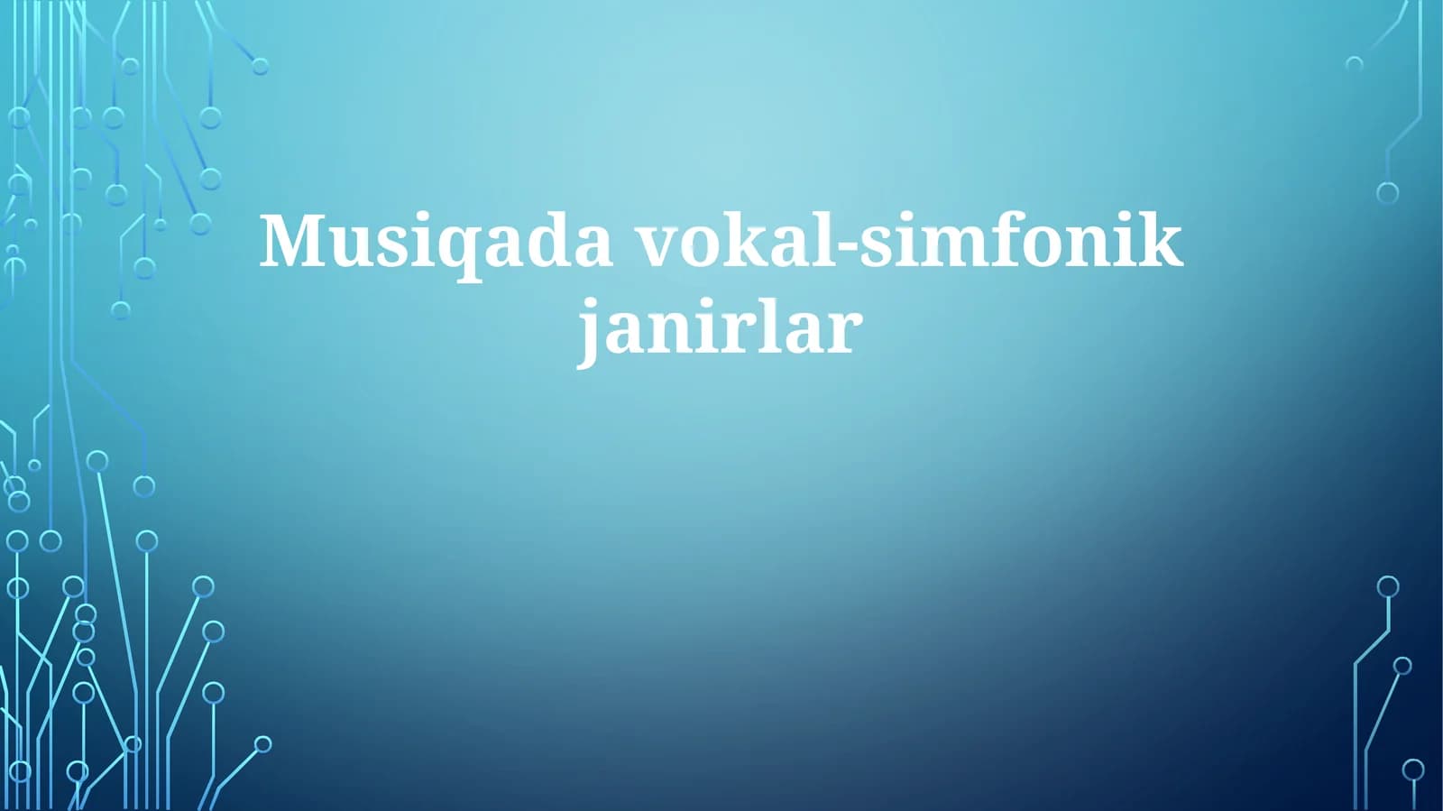Musiqadavokal-simfonikjanirlar
