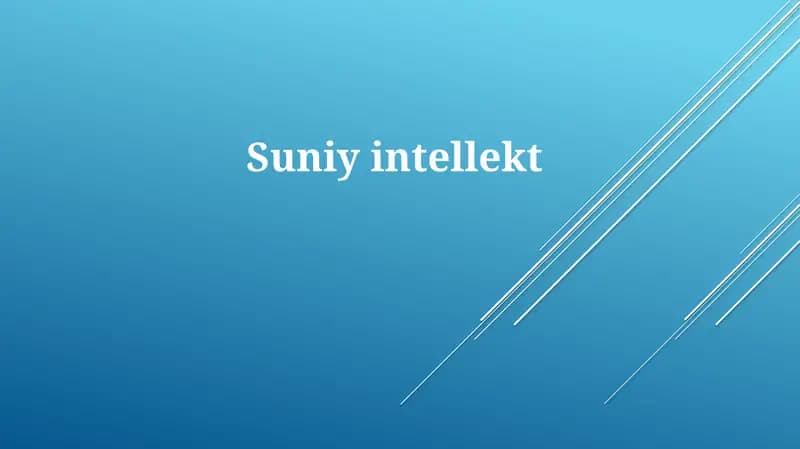 Sun'iy intellekt