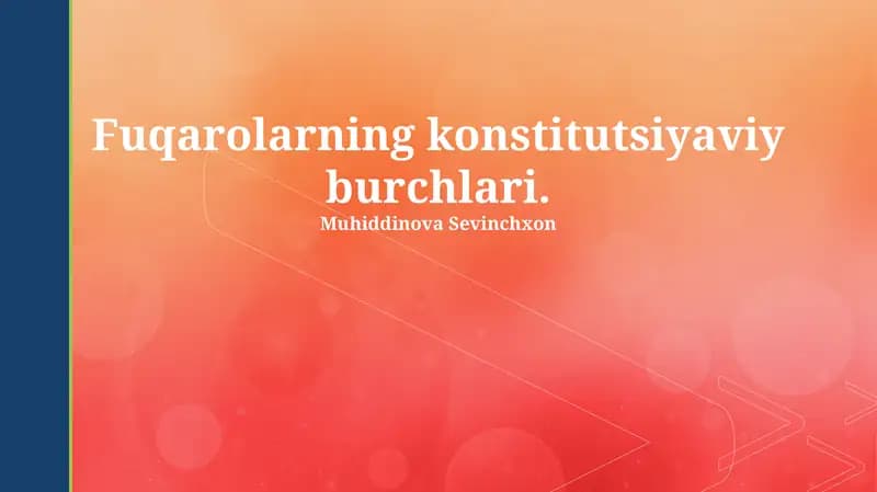 Konstitutsiyaviy burchlar