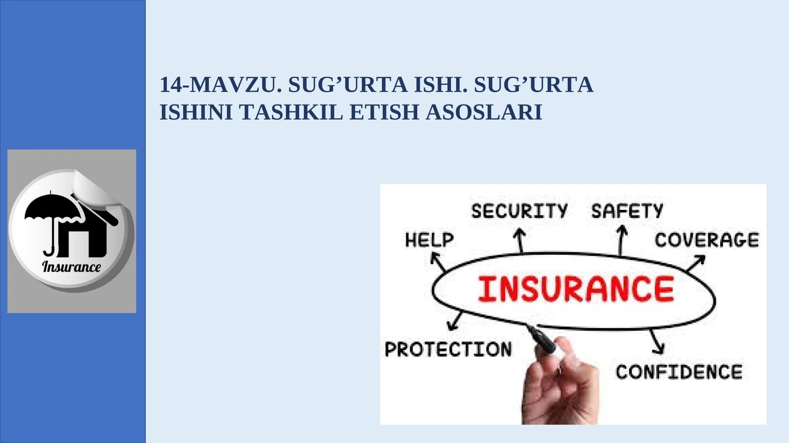 SUG’URTA ISHI. SUG’URTA ISHINI TASHKIL ETISH ASOSLARI