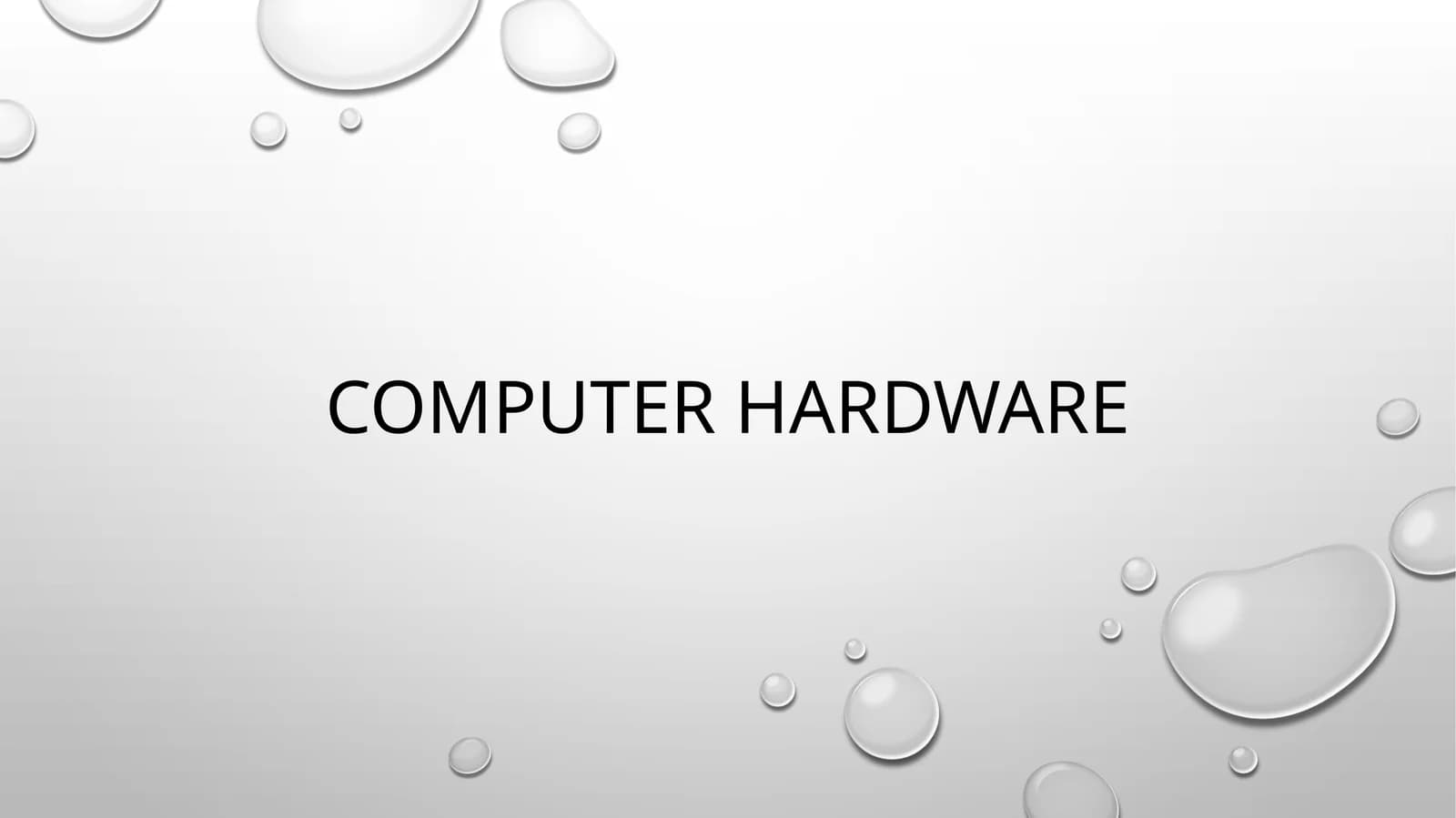 Computer hardware