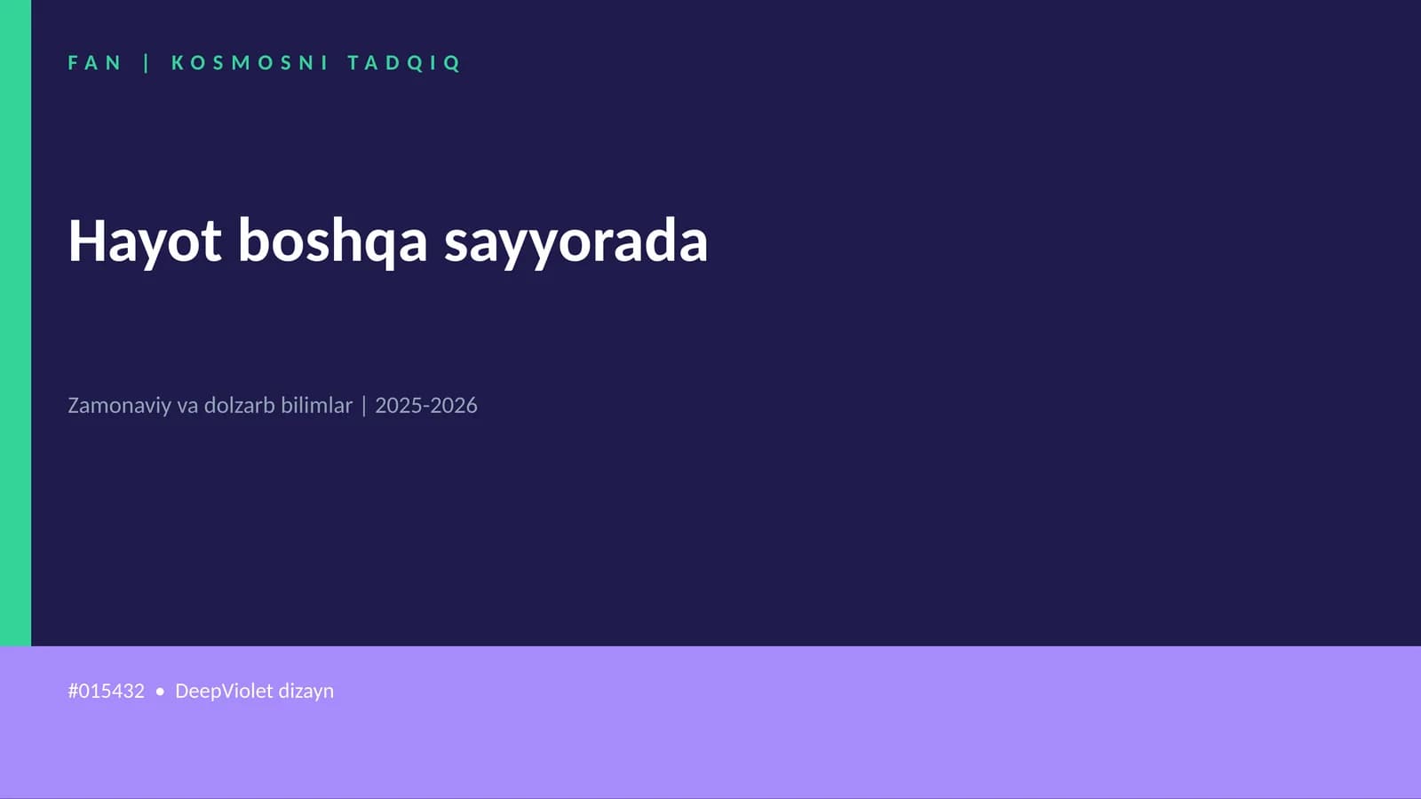 KOSMOSNI TADQIQ