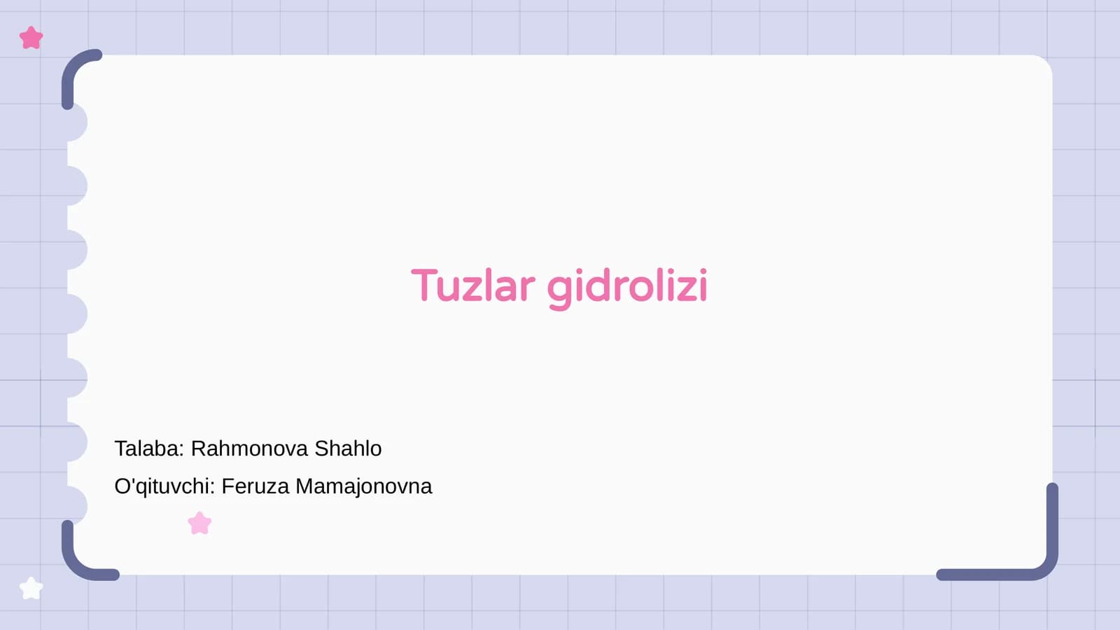 Tuzlar gidrolizi