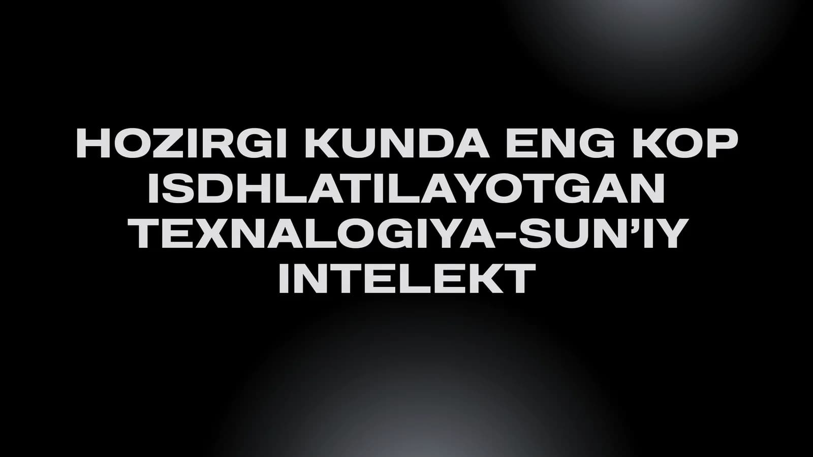 suniy intelekt haqida slayd