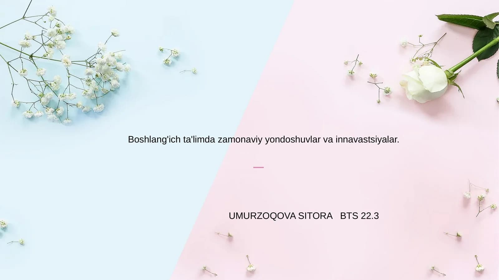 Boshlang'ich ta'limda zamonaviy yondoshuvlar va innavastsiyalar