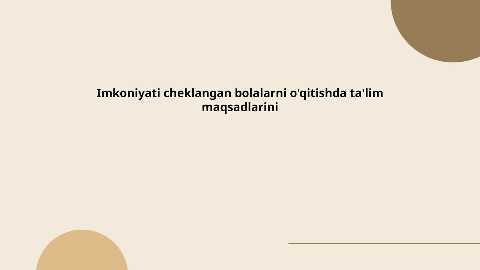 Maxsus ta'lim metodikasi