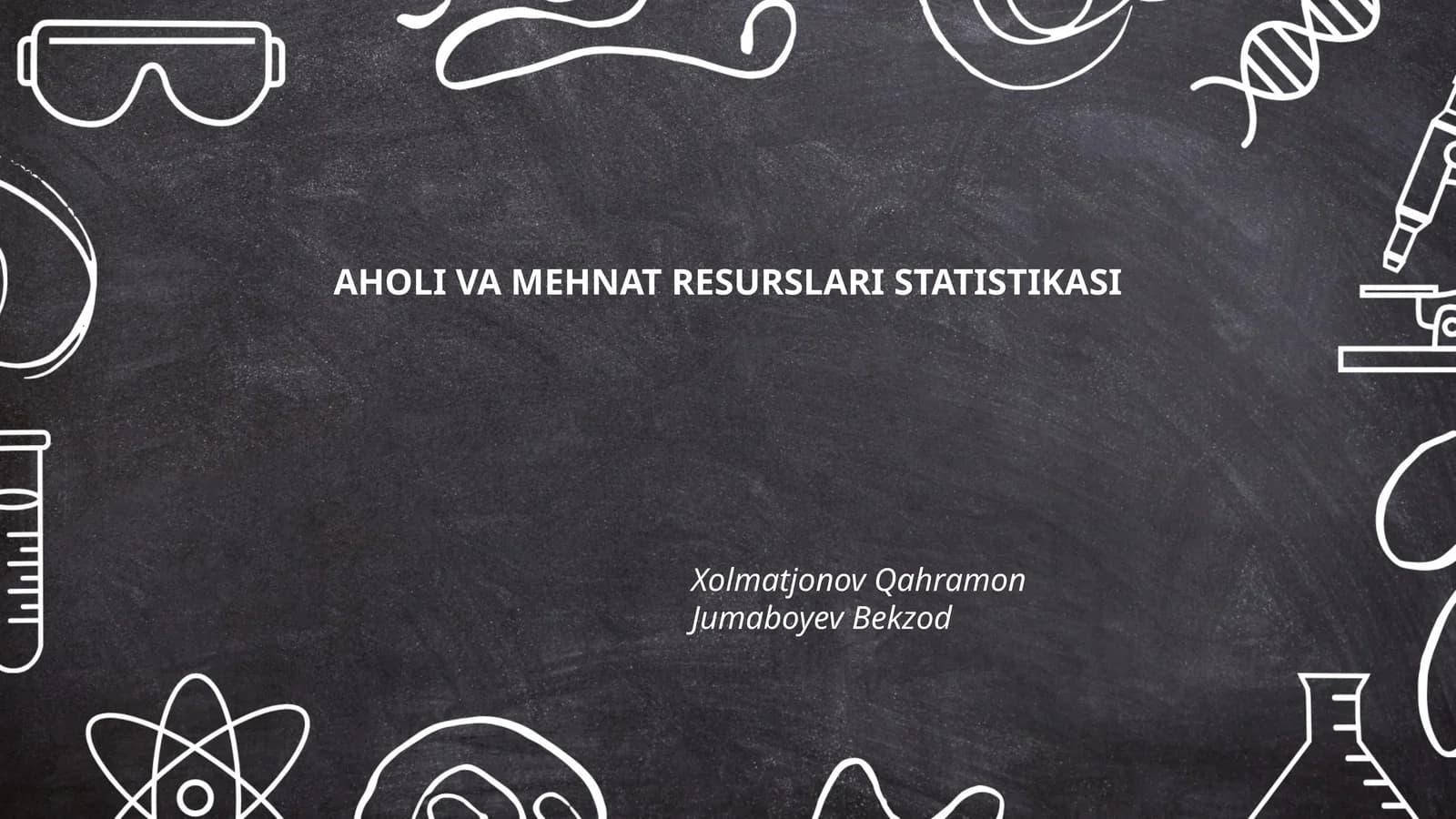 AHOLI VA MEHNAT RESURSLARI STATISTIKASI