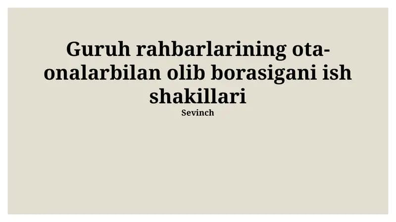 Onlayn aloqa va platformalardan foydalanish