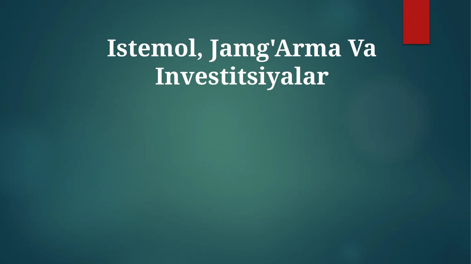 Istemol, Jamg'Arma Va Investitsiyalar