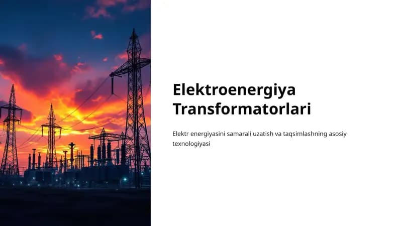 Elektroenergiya Transformatorlari