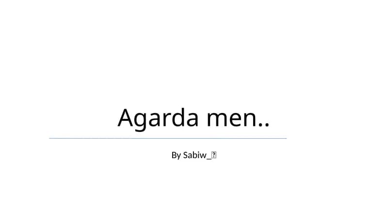 Agarda Men