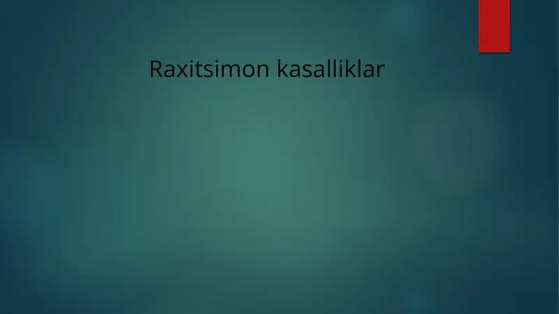 Raxitsimon kasalliklar