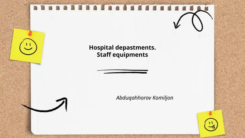 Hospital depastments