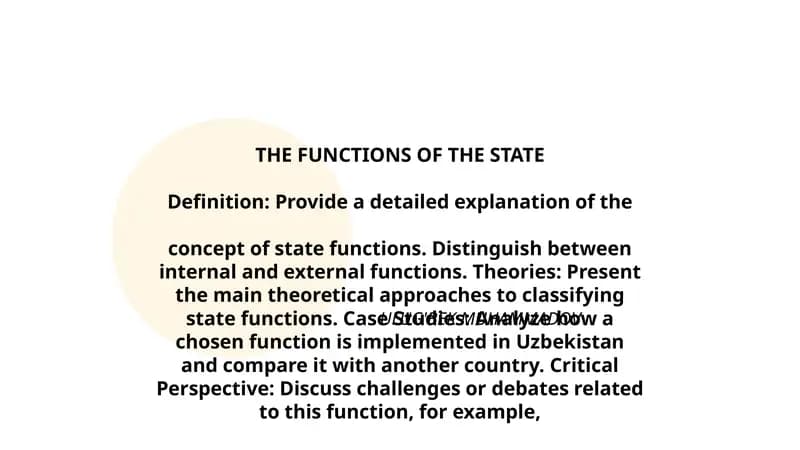 THE FUNCTIONS OF THE STATE
