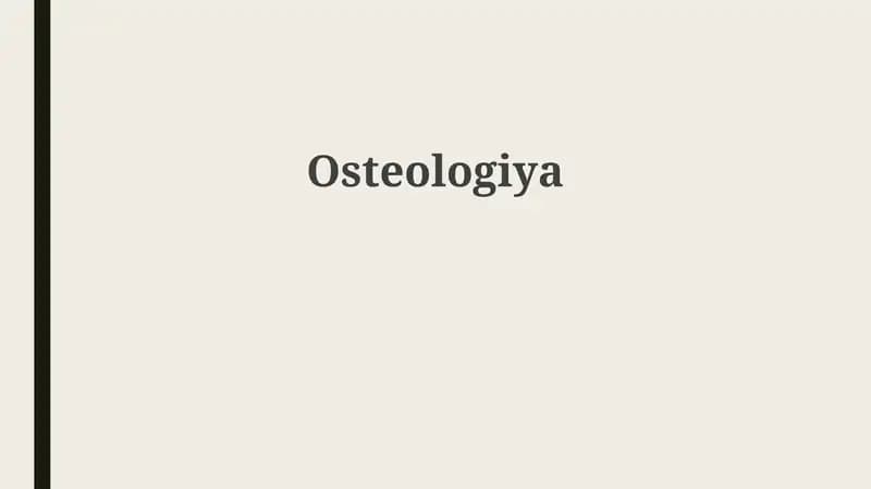 Osteologiya