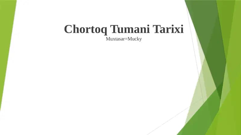 Chortoq Tumani Tarixi