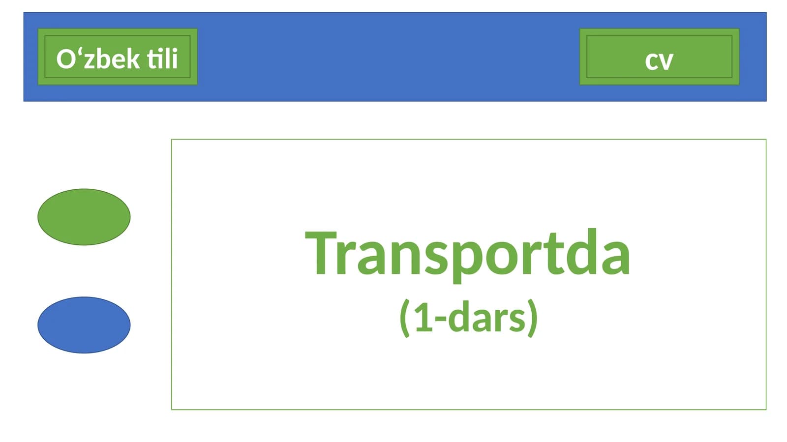 Transportda (1-dars)