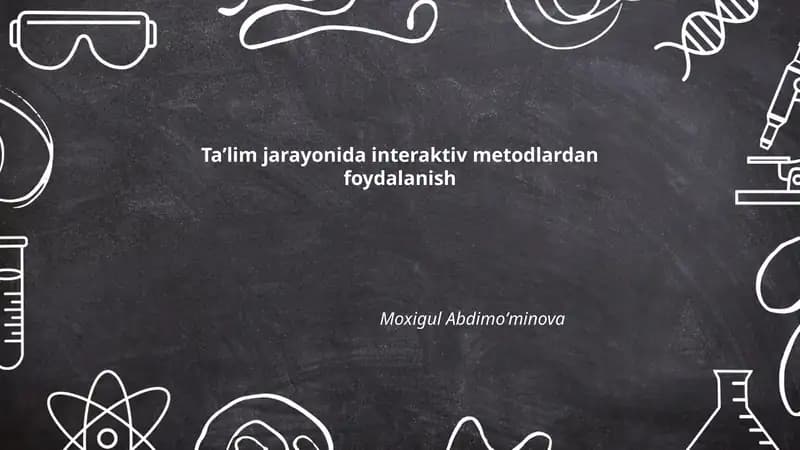 Interaktiv metodlar