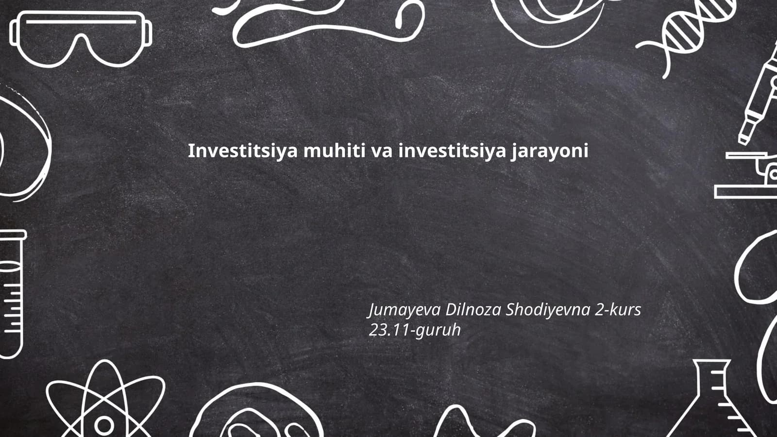 Investitsiya muhiti va investitsiya jarayoni