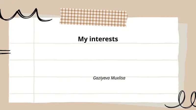 My interests