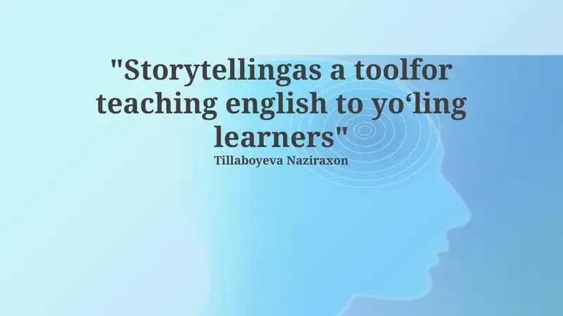 Unlocking English: The Power of Storytelling