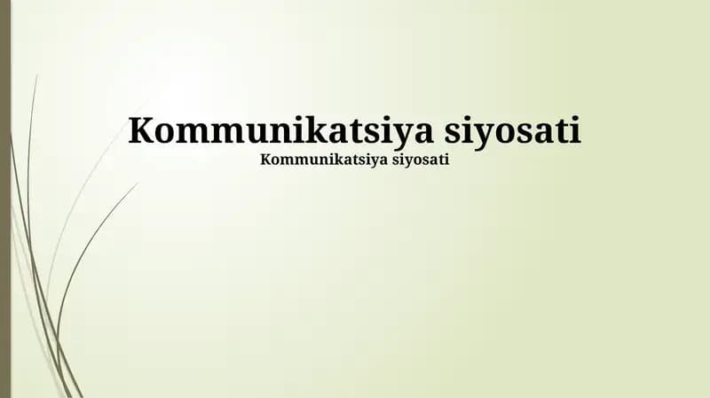 Muloqot siyosati