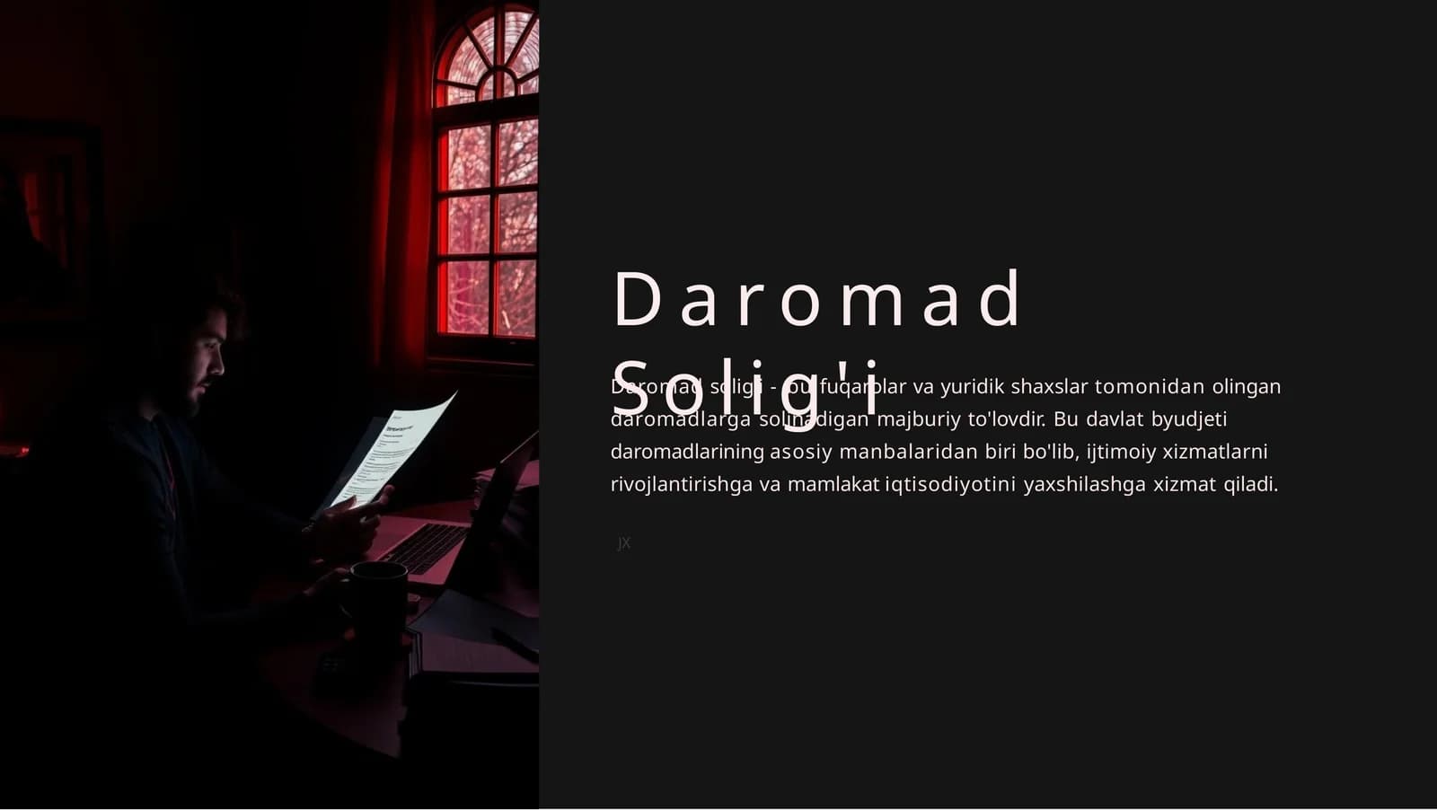 Daromad solig‘i PPT | Moliya va iqtisod fanidan prezentatsiya