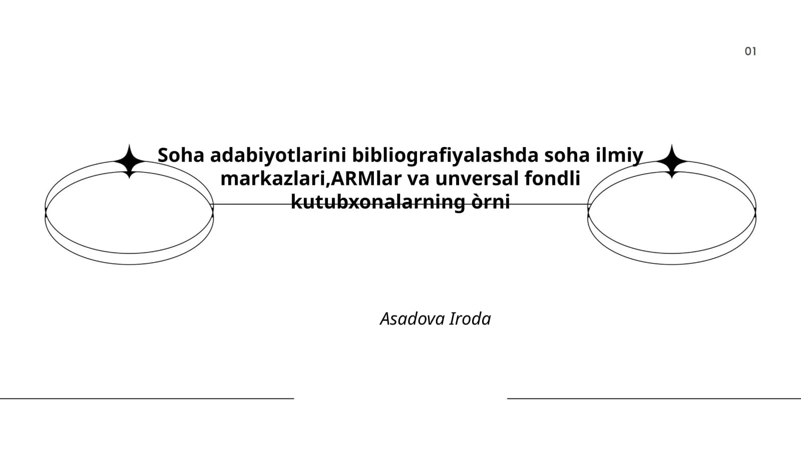 Soha adabiyotlarini bibliografiyalashda soha ilmiy markazlari,ARMlar va unversal fondli kutubxonalarning òrni