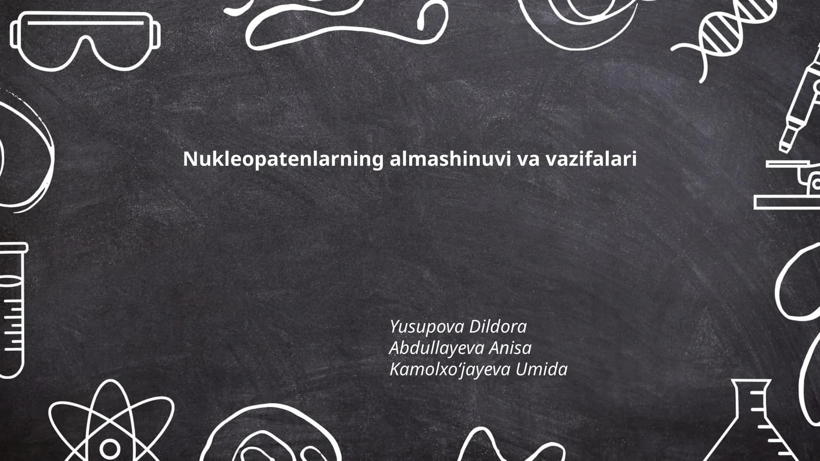 Nukleopatenlarning almashinuvi va vazifalari