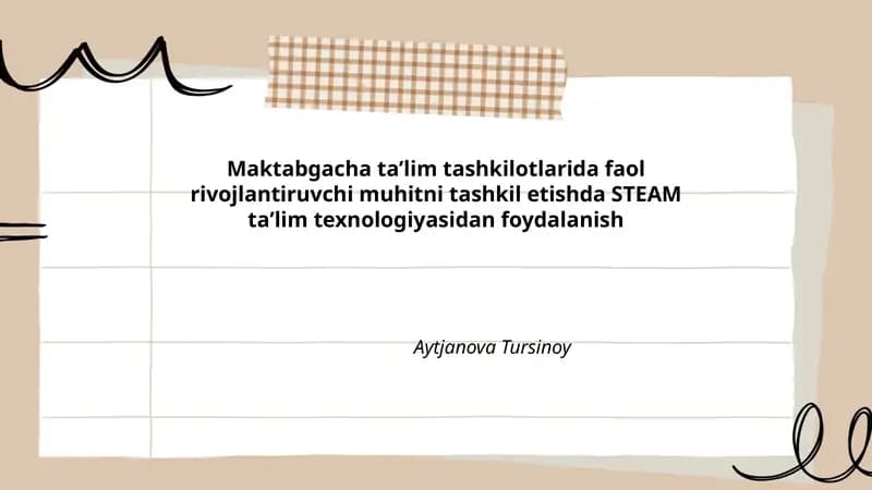 STEAM ta'lim texnologiyasi