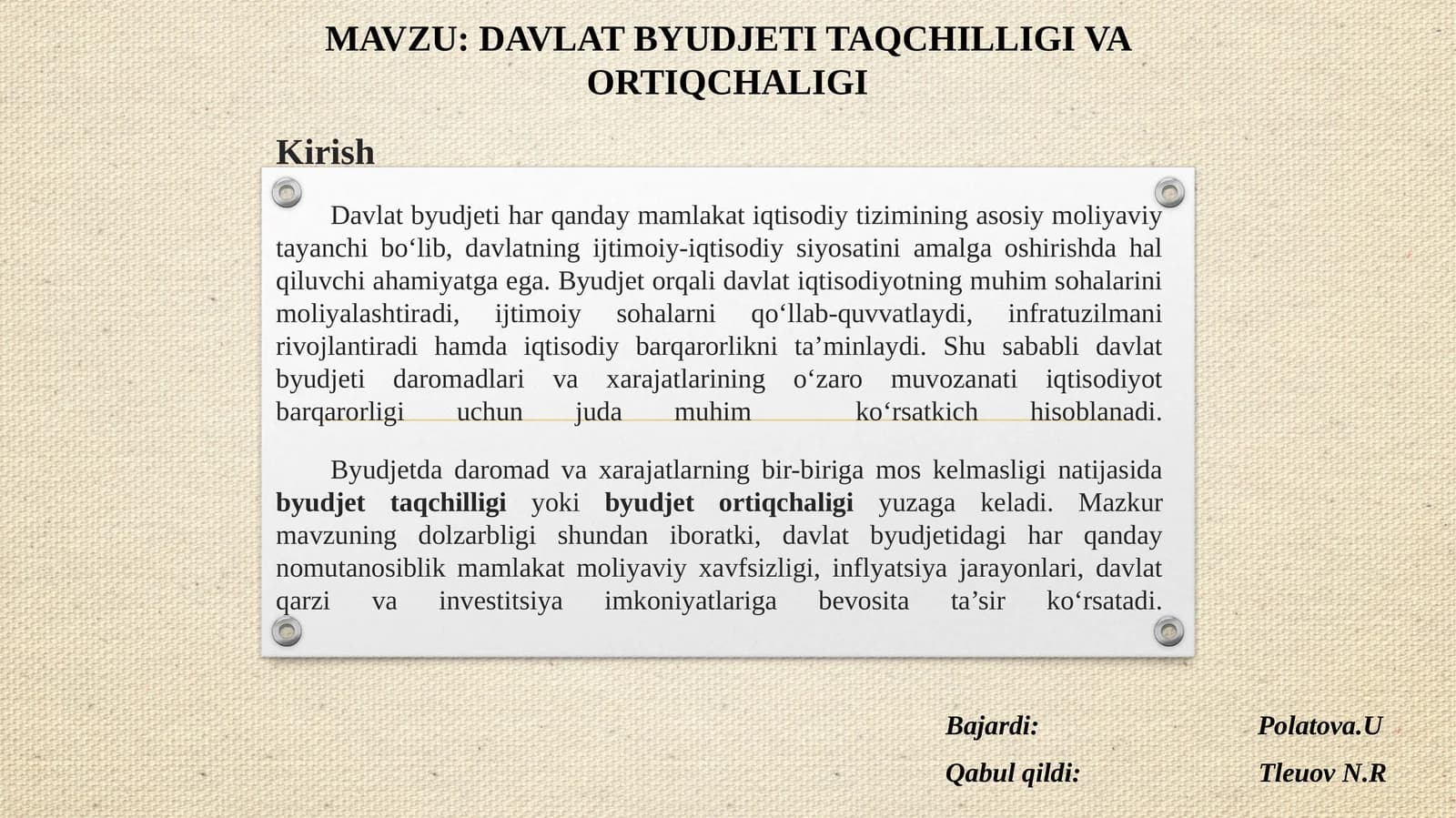 Davlat Byudjeti
