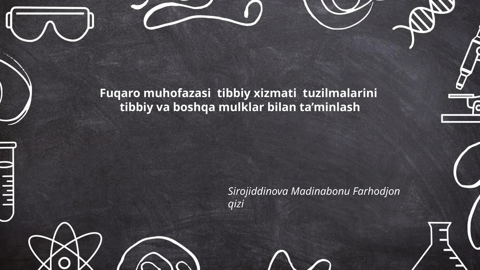 Fuqaro muhofazasi tibbiy xizmati tuzilmalarini tibbiy va boshqa mulklar bilan ta’minlash