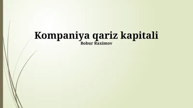 Kredit Kapitali