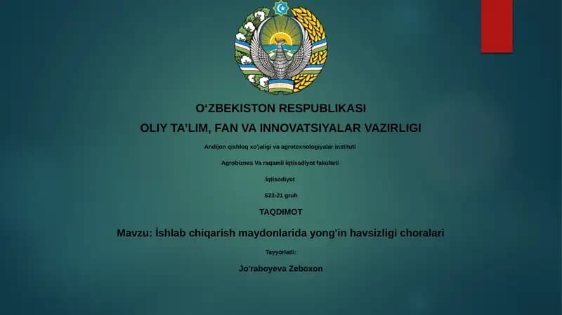 Yong'in xavfsizligi choralari