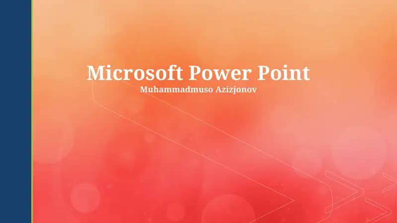 Microsoft Power Point