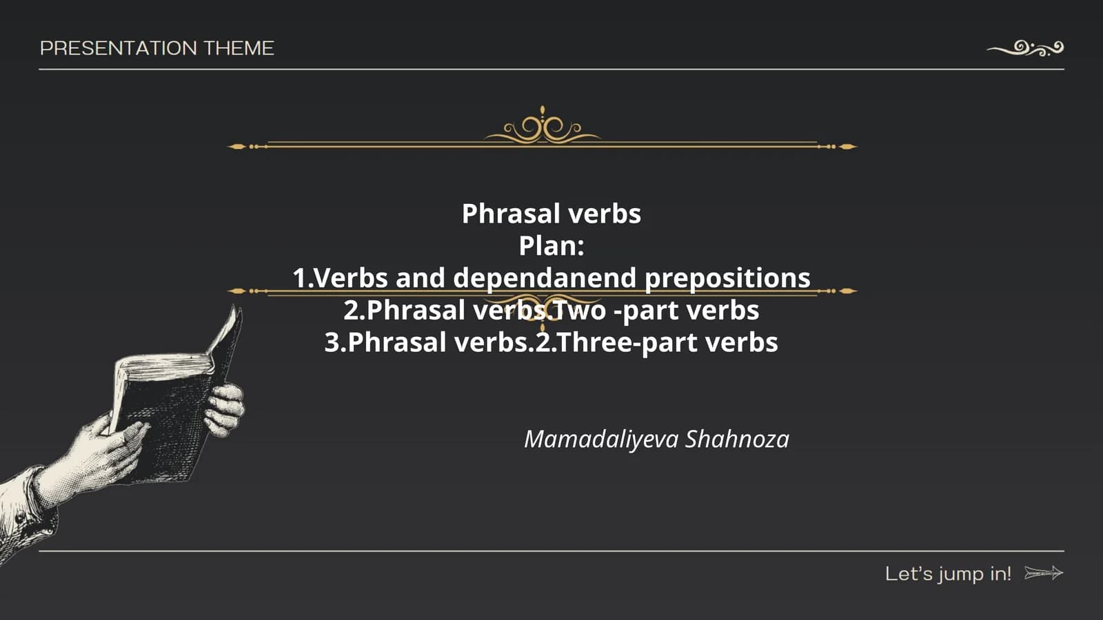 Phrasal verbs