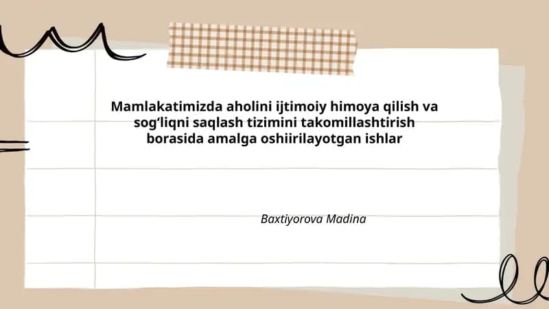 Ijtimoiy nafaqa va pensiya tizimini modernizatsiya qilish