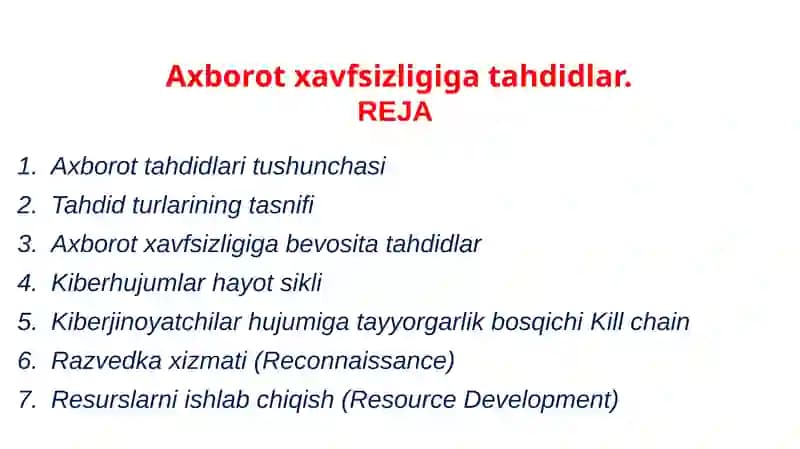 Axborot xavfsizligi