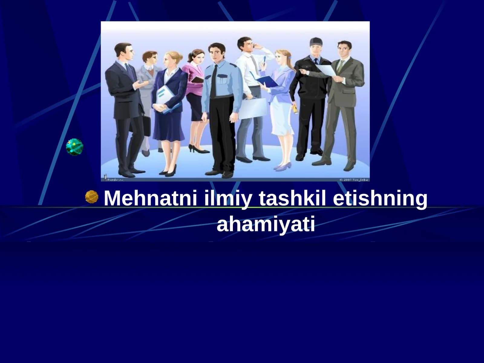 Mehnatni ilmiy tashkil etishning ahamiyati